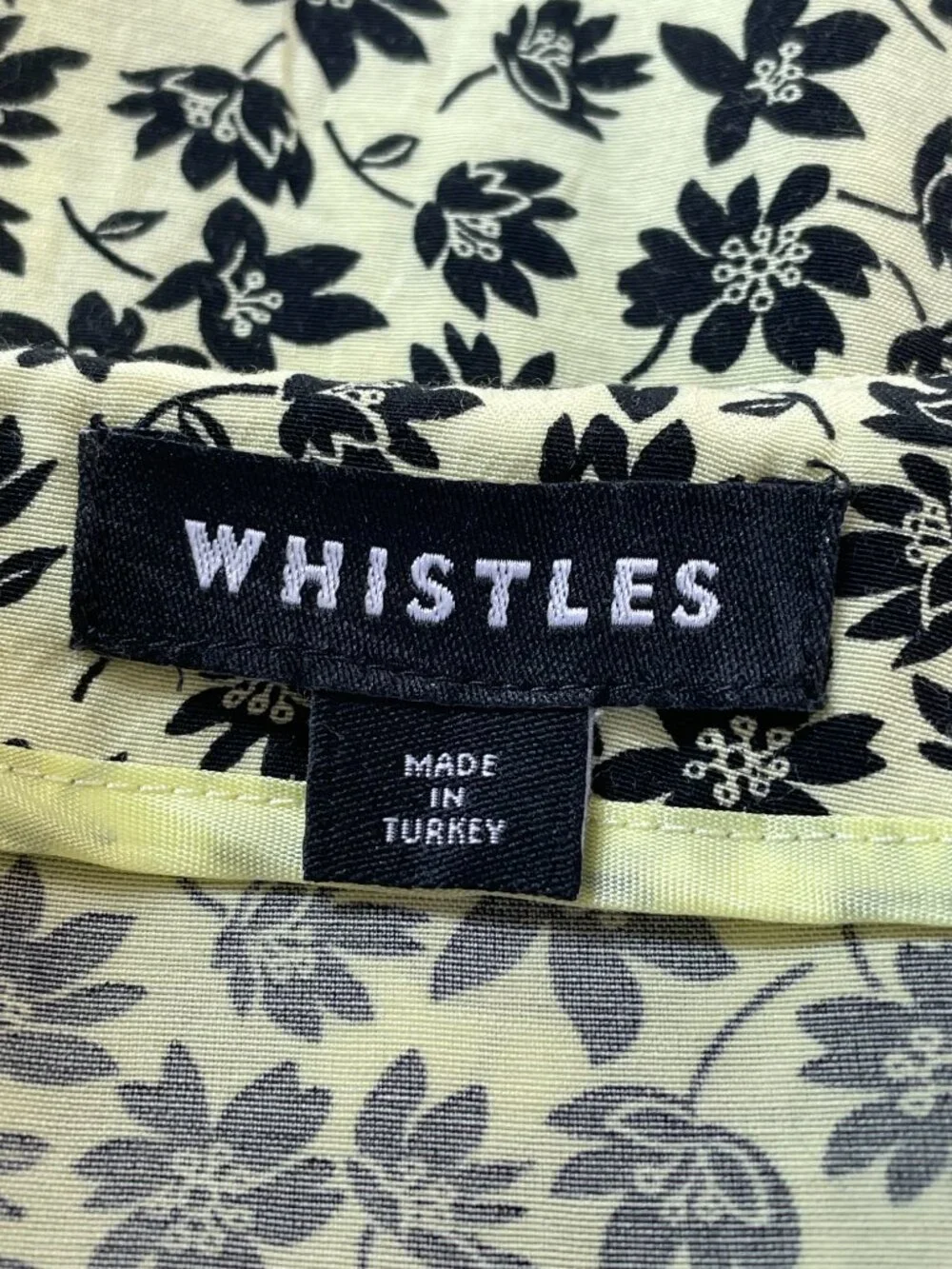 Whistles Cupro ECOVERO Floral Midi Skirt Front Slit A-Line US 8 - Picture 8 of 10